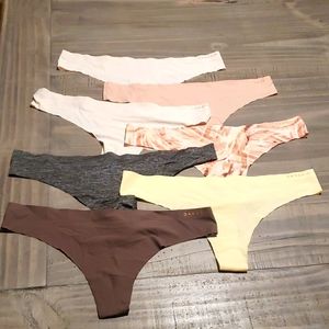 7 Pairs Danskin Intimates Seamless Thong Panties